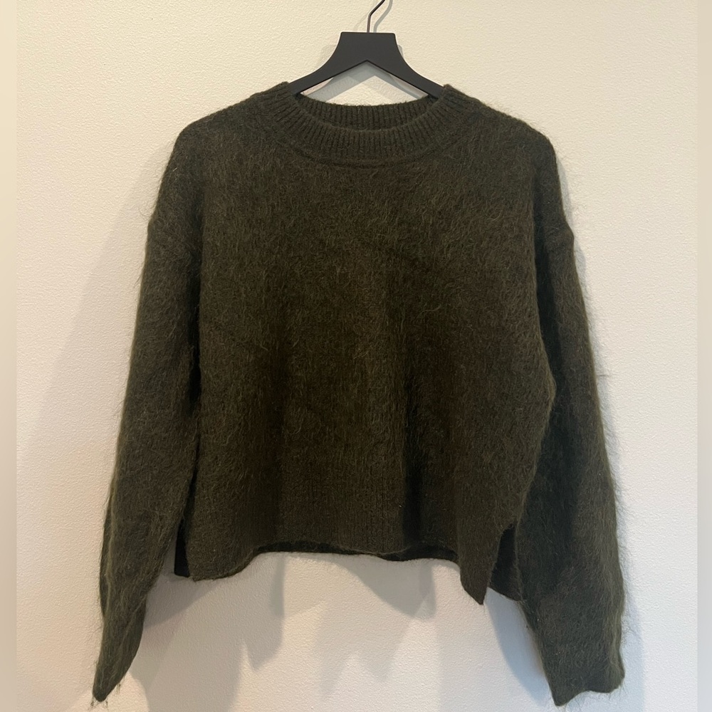 & Other Stories Mohair Blend Sweater - Forest Green